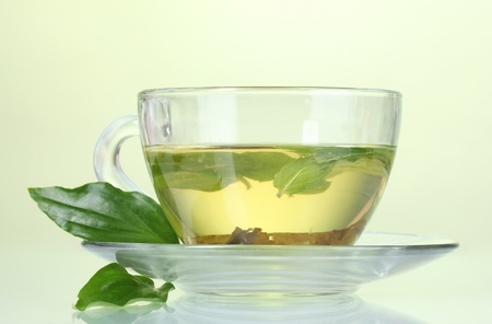Tasse de thé vert